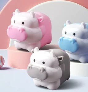 1Pc Cute Cattle Design Sharpener Cow Ox Cute Kawaii Pencils Sharpeners Girls Gifts Stationery Office Supplies Nice Design Deft Processed, Office Supp