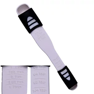 Adjustable Measuring Spoon White,Creative Double End Adjustable Scale, Eight Stalls Measuring Spoon,Measuring Dry/Semi-Liquid Ingredients,Metering Sp