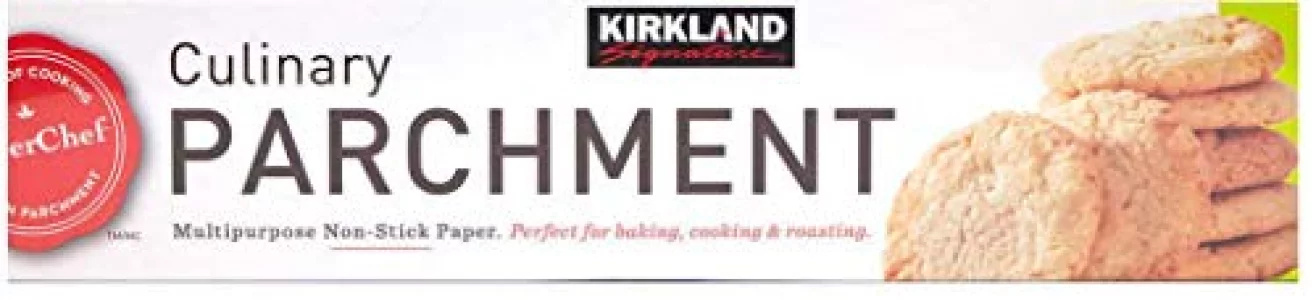 Kirkland Signature 587346 Parchment-1pk Non Stick Parchment, 1 Pack, Clear