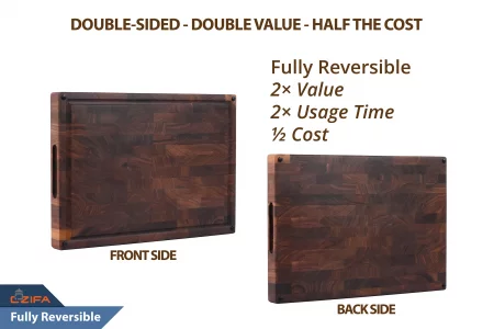 Cozifa American Dark Walnut Wood Cutting Board 17