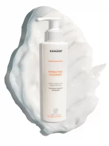 SONAGE Hydrating Facial Cleanser for All Skin Types | Gentle Cream Face Wash & Makeup Remover with Aloe, Chamomile & Vitamin E | Non-Stripping, Moist