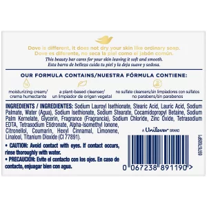 Dove Soap, Original Beauty Bar 3-in-1 Moisturizing Face, Body & Hand Soap, 4.75 Oz