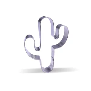 3.8 inch Cactus Cookie Cutter - Stainless Steel