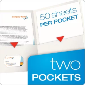 Oxford Twin-Pocket Folders, Textured Paper, Letter Size, White, Holds 100 Sheets, Box of 25 (57504EE)
