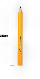 Nikola Works Mini Golf Pencils Without Erasers - 96 Count - Classic Pre-Sharpened #2 HB American Pew Pencils Standard Hex Shaped Bulk Pack
