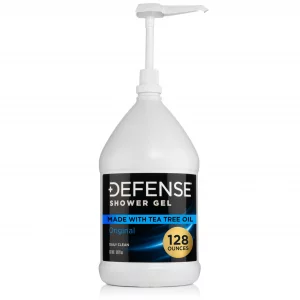 Defense Soap Tea Tree Body Wash Shower Gel 1 Gallon (128 Fl Oz) | Organic Tea Tree Oil & Eucalyptus | Wrestling, BJJ & Gym Soap for Athletes | Ringwo