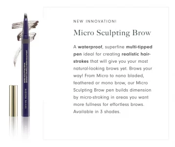 Kevyn Aucoin Micro-Sculpting Brow, Brunette color: A waterproof, superfine multi-tipped pen for creating realistic brow hair strokes. Long wear, prec