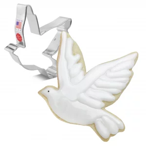 Ann Clark Peace Dove Cookie Cutter, Large 4 Made in USA