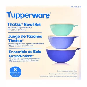 Tupperware Thatsa Bowl Set-3 Peice-Blue Tones