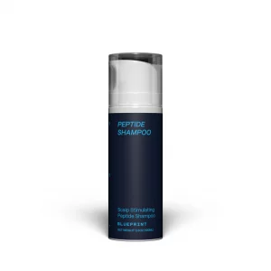 Blueprint Bryan Johnson Peptide Shampoo - 8-Peptide Scalp Treatment with VEGF, Caffeine, Menthol & Arginine - Fragrance-Free & Gentle Formula for Ful