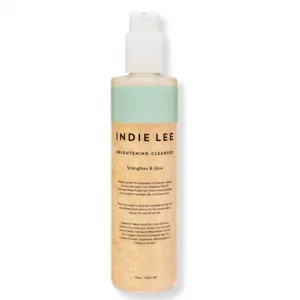 Indie Lee Brightening Facial Cleanser - Daily Hydrating Cleanser, Makeup Remover & Exfoliating Face Mask to Brighten, Firm & Protect Dry Skin - Clean