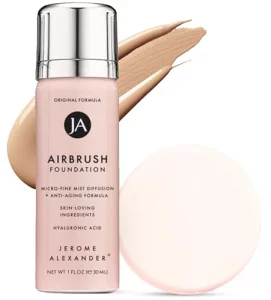 MagicMinerals AirBrush Foundation by Jerome Alexander, Mini Travel Size 1FL Oz, Easy Application Spray Makeup with Anti-Aging Ingredients for Smooth,