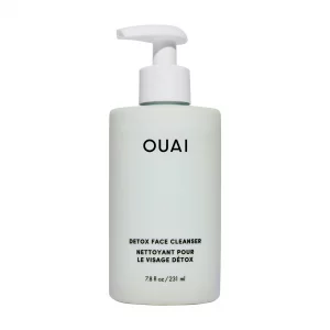 OUAI Detox Facial Cleanser - Deep Cleansing Face Wash with Glycolic Acid, Niacinamide & PHA - Removes Sweat, Dirt & Oil Without Drying - Gentle Face 