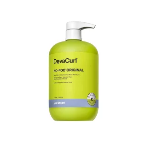 DevaCurl No-Poo Original Non-Lathering Cleanser for Rich Moisture, Fresh Rose, 32 Fl Oz