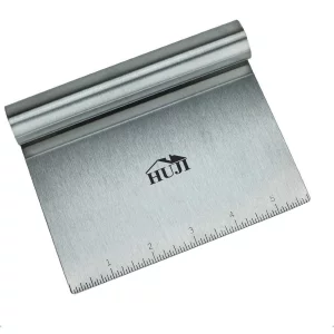 HUJI Stainless Steel Multi-Purpose Scrapper/Chopper With Ergonomic Handle (1 Pack, 5.75