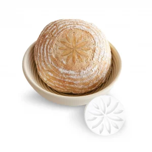 Talisman Designs Decorating Embosser | 9-Inch Warmer Basket | Dough Proofing, Box Bowls | Create, Perfect Crust & Shaped Bread Loaves