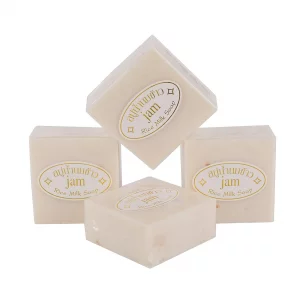 Maruomiki Handmade Genuine Thai Rice Soap 4/8/12PCS sets. 65g/PCS,Cold - Processed.Great for bath, hands, face & gifting (4PCS)