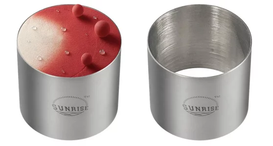 (Pack of 2) Round Food Ring, Stainless Steel (2.75