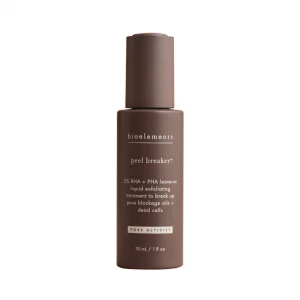 Bioelements Peel Breaker - 1 fl oz - 2% BHA + PHA Leave-On Liquid Exfoliating Treatment to Break Up Pore Blockage Oils + Dead Cells - Vegan, Gluten F