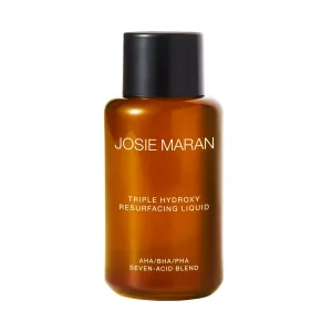 Josie Maran Triple Hydroxy Resurfacing Liquid - Anti-Aging Exfoliating Toner with Azelaic, Glycolic, Mandelic Acid & Alpha Hydroxy Acid for Even Skin