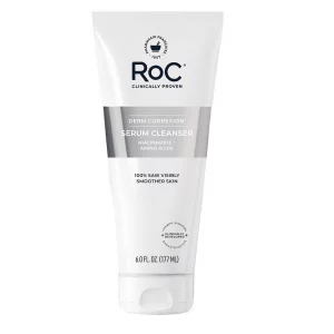 RoC Retinol Correxion Deep Wrinkle Serum Facial Cleanser with Niacinamide for Anti-Aging & Fine Lines, Makeup Remover, Ophthalmologist Tested Skin Ca