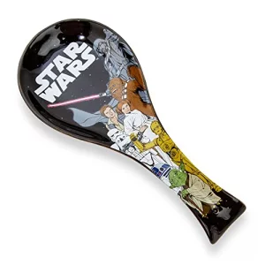 Star Wars Original Trilogy Characters Ceramic Spoon Rest Holder | Kitchen Organizer For Utensils To Keep Countertop Clean | Microwave Safe Kitchen Es