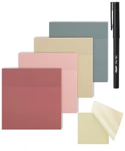 Mr. Pen- Transparent Sticky Notes, 3x3, 200 Sheets, Vintage Colors, See Through Sticky Notes Clear, Translucent Sticky Notes, Stocky Notes for Bible 