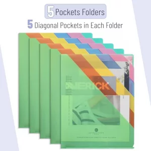 Mr. Pen- 5 Pocket Folders, 11.5