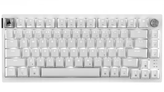 Corsair K65 Plus Wireless 75% RGB Hot-Swappable Mechanical Gaming Keyboard for Mac and iPad - Pre-Lubricated MLX Red v2 Linear Switches, Sound Dampen