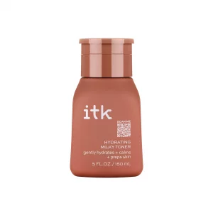 ITK Hydrating Hyaluronic Acid Milky Face Toner for Dry Skin + Redness with Green Tea + Squalane - Prep, Tone + Calm Skin for Women - Soothing Vegan M