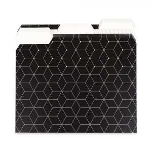 U Brands 3 Tab File Folders, Modern + Classic, 24 Count