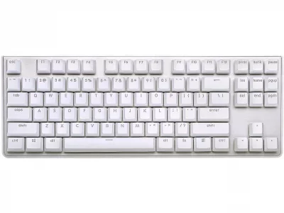 G.SKILL USB KM360 Professional Tenkeyless Mechanical Keyboard, Cherry MX Red, ABS Dual Injection Keycap, (White)