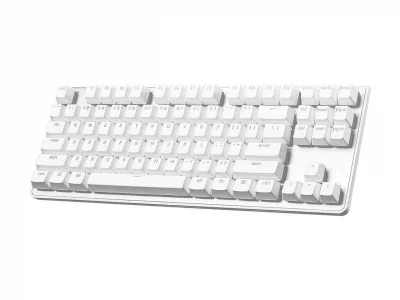 G.SKILL USB KM360 Professional Tenkeyless Mechanical Keyboard, Cherry MX Red, ABS Dual Injection Keycap, (White)