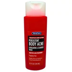 XtraCare Persistent Body Acne Exfoliator & Cleanser Body Wash Fragrance Free 8.5 oz
