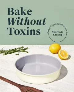 Caraway Non-Stick Ceramic 9 Circle Pan - Naturally Slick Ceramic Coating - Non-Toxic, PTFE & PFOA Free - Perfect for Birthday Cakes, Tartes, & More 