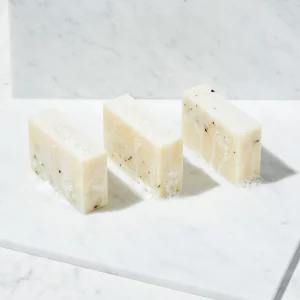 Brickell Men's Mint Soap Scrub Bar for Men (3 Pack), Natural and Organic Exfoliating Bar Soap Handmade with Tea Tree, Coconut and Peppermint Leaf Sce