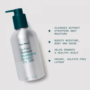 Ursa Major Go Easy Shampoo | Natural, Sulfate-Free, Vegan, Cruelty-Free, Non-toxic | Formulated for Men & Women and All Hair Types | 10 oz