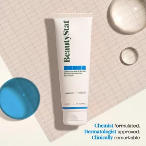 BeautyStat Universal Microbiome Barrier Repair Purifying Cleanser - Gentle Detoxifying Cleanser with Medical Grade MicroSilverBG to Protect Skin and 