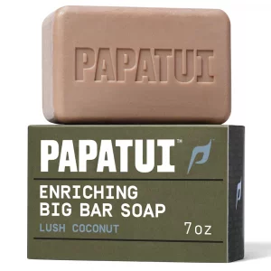 PAPATUI by Dwayne Johnson Enriching Bar Soap for Men | Hydrating Daily cleanerser | Moisturizes with Mango Butter and Avocado Oil | Lush Coconut | 7o