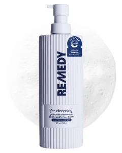 Remedy for Lightweight Cleansing | Gel-to-Foam Cleanser for Normal to Oily Skin | 0.5% Salicylic Acid, Ceramide NP, Niacinamide, Green Tea | By Derma