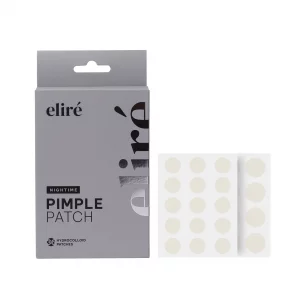 Elir Night Time Pimple Patch - Extra Strength Hydrocolloid Stickers for Overnight Pimple Healing - Absorbs Pus and Protects Skin - Dermatologist-Tes