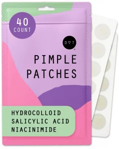 Pixie Hydrocolloid Pimple Patches for Face - Invisible Blemish Patches with Salicylic Acid, Vitamin C, Tea Tree Oil & Niacinamide - Ultra-Thin Cosmet