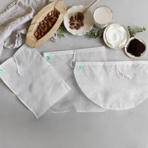 Pro Quality Nut Milk Bags, Greek Yogurt Strainer Bag & Cold Brew Coffee Bag - Commercial Grade Reusable All Purpose Almond Milk etc - Fine Mesh Food 