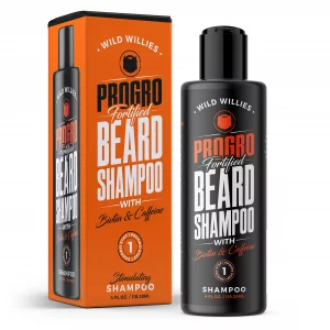 Wild Willies Beard Shampoo with Biotin & Caffeine - Nourishes & Strengthens - Moisturizing Anti-Dandruff Face Wash for Men of All Beard Types