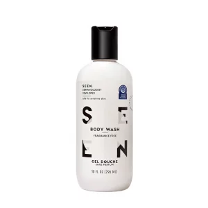 SEEN Body Wash, Fragrance Free - Non-Comedogenic & Non-Irritating Body Wash- Dermatologist-Developed - Safe for Sensitive, Eczema & Acne Prone Skin