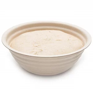 Brod & Taylor Banneton Boule 8.5 Proofing Basket for Sourdough & Artisan Bread Baking - Stackable, Made From Bamboo & Sugarcane Pulp (1-Pack)