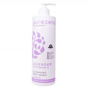 Purezero Lavender & Vitamin E Body Wash - 20 oz Calms and Invigorates Skin, Leaves Skin Hydrated and Moinsurized