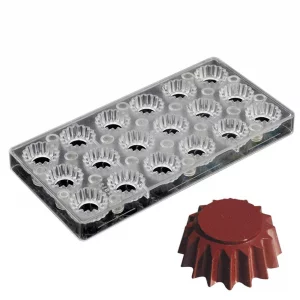 Chocolate Transfer Sheet Mold Polycarbonate Chocolate Mold DIY Handmade Chocolate Magnetic Chocolate Mold Candy Mould Flower (19350)