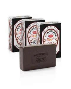 Packer's Pine Tar Scrub Soap | The Original Mens Body Soap Made With Natural Pine Tar and Pine Oils | All Natural Mens | Paraben, Sulfate, and Creoso
