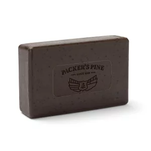 Packer's Pine Tar Scrub Soap | The Original Mens Body Soap Made With Natural Pine Tar and Pine Oils | All Natural Mens | Paraben, Sulfate, and Creoso